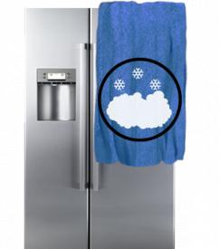 Намерзает снег, лед на стенке - холодильник AEG
